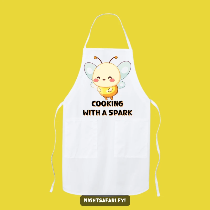 Funny Firefly Apron - Glowing Light Chef Bib, Hilarious Funny Gift