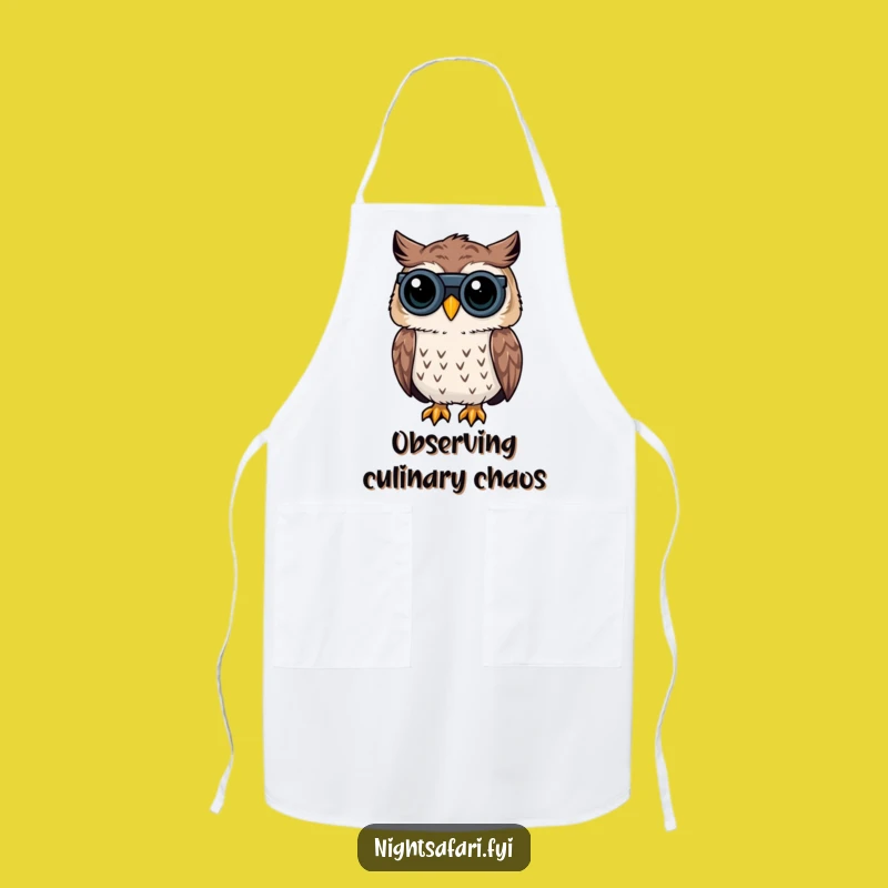 Funny Owl Apron: Curious Peering for a Hilarious Kitchen Gift