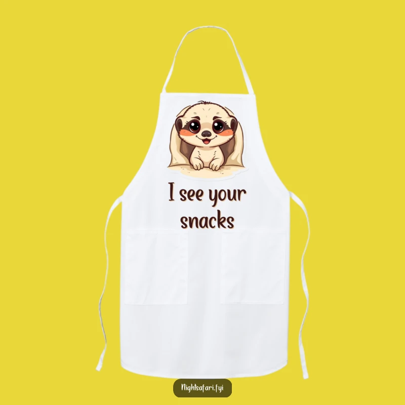 Funny Meerkat Kitchen Apron: Cook with a Cheerful Peeker's Joyful Spirit Gift