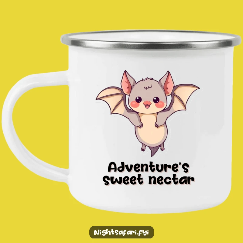 Funny Bat Camping Mug - Playful Outdoor Adventure, Funny Gift
