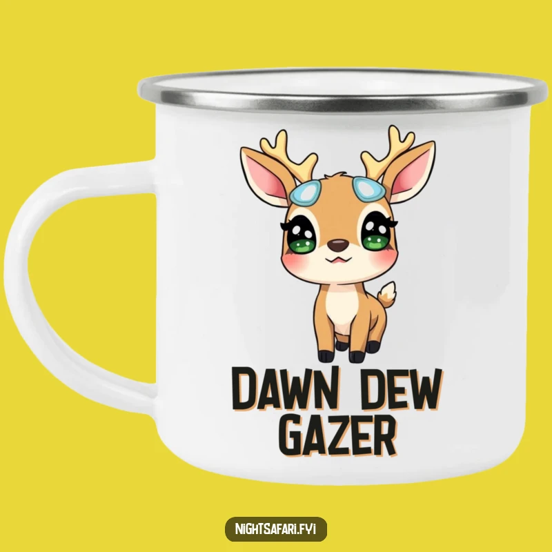Funny Deer Glowing Eyes Camping Mug: Your Magical Companion For Outdoor Adventures Gift