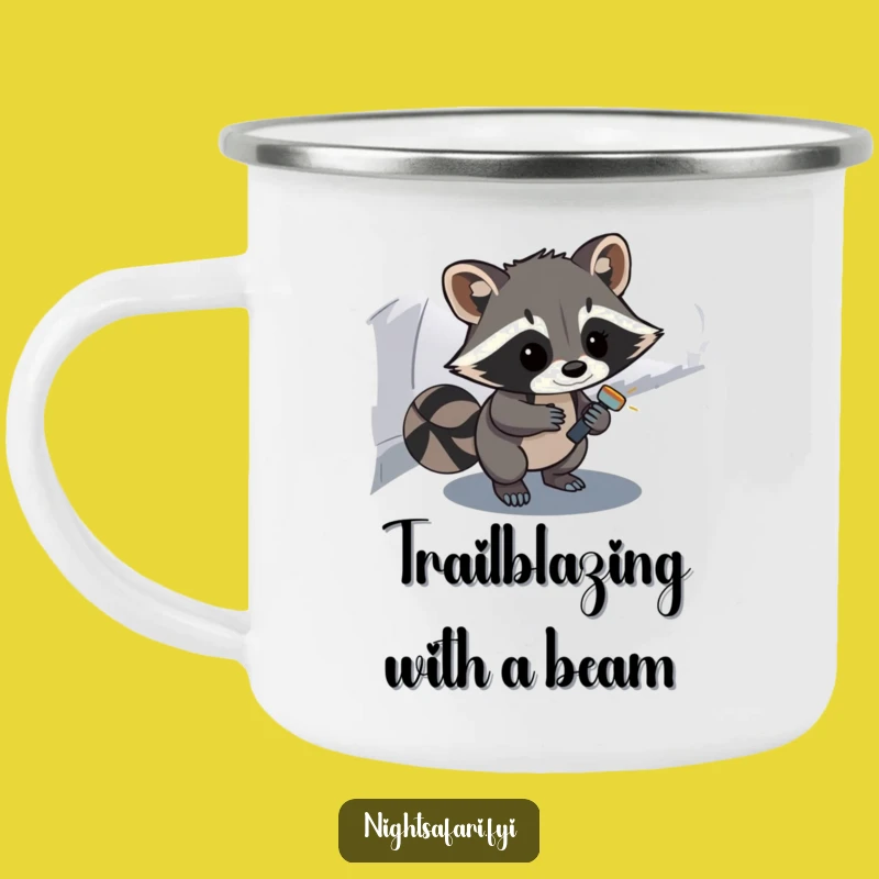 Funny Raccoon Camping Mug: Trailside Explorer, Durable Funny Gift