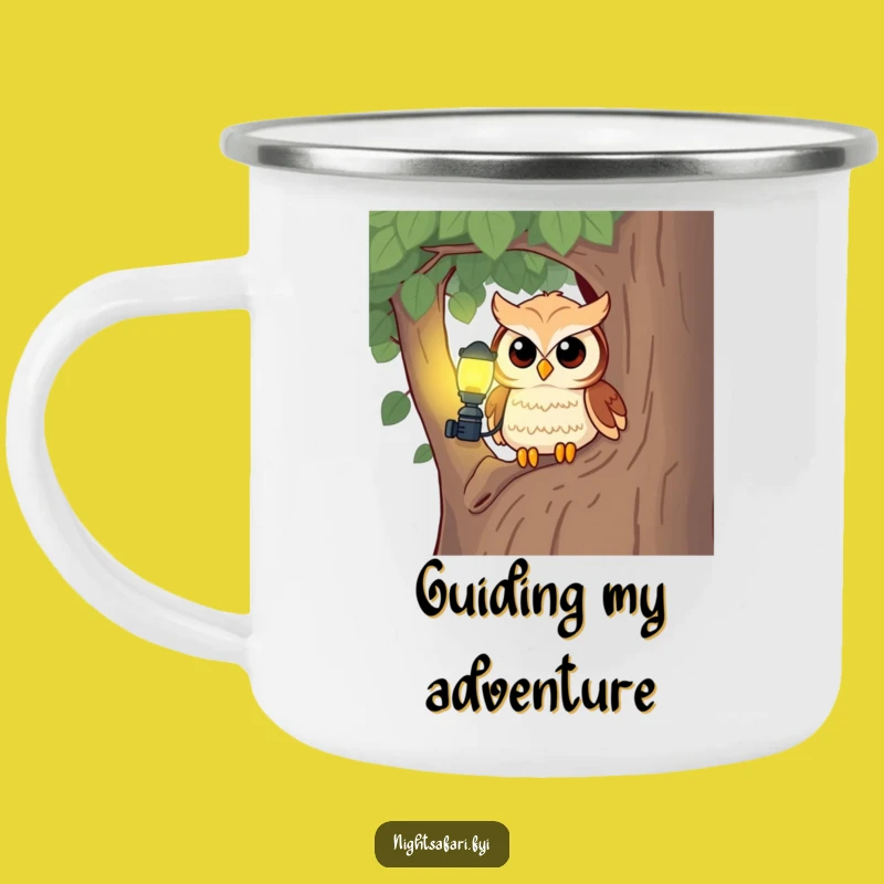 Funny Owl Headlamp Camping Mug: Night Adventure Humor, Great Funny Gift