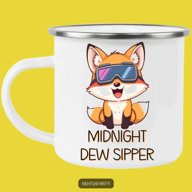 Funny Fox Night Vision Camping Mug: Your Giggling Spy For Nighttime Adventures Gift