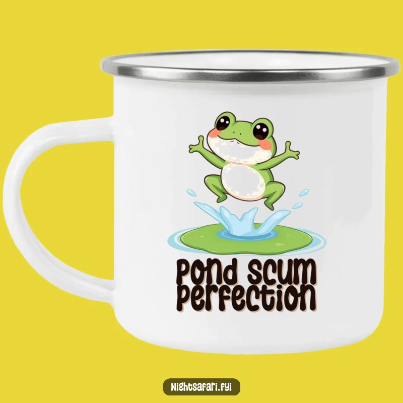 Funny Giggling Frog Camping Mug - Enjoy Your Adventure with this Hilarious Mug
