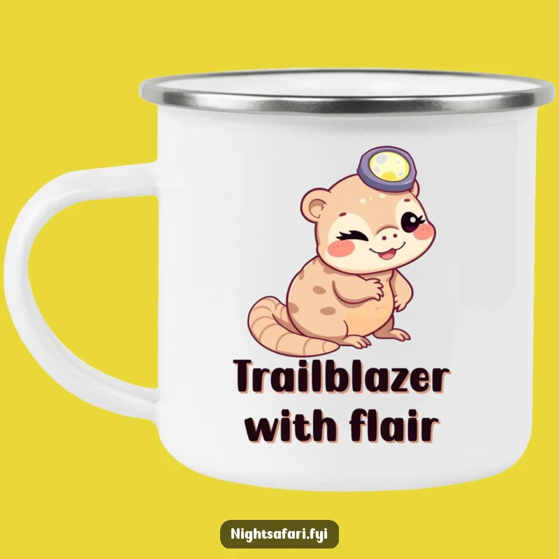 Funny Pangolin Headlamp Camping Mug - Adventure-Ready Humor for the Trail