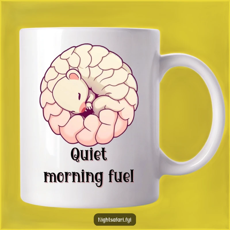 Funny Pangolin Mug: Shy Ball Character, Perfect Humorous Gift for Animal Lovers