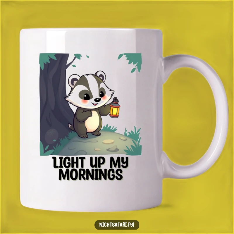 Funny Badger Lantern Mug: Exploration Humor, Perfect Gift