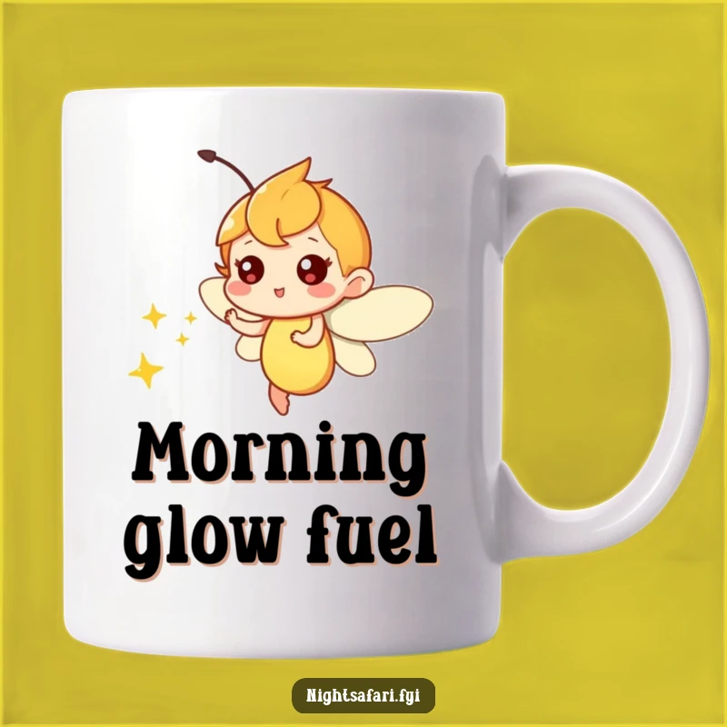Funny Firefly Light Mug - Whimsical & Playful Glowing Gift