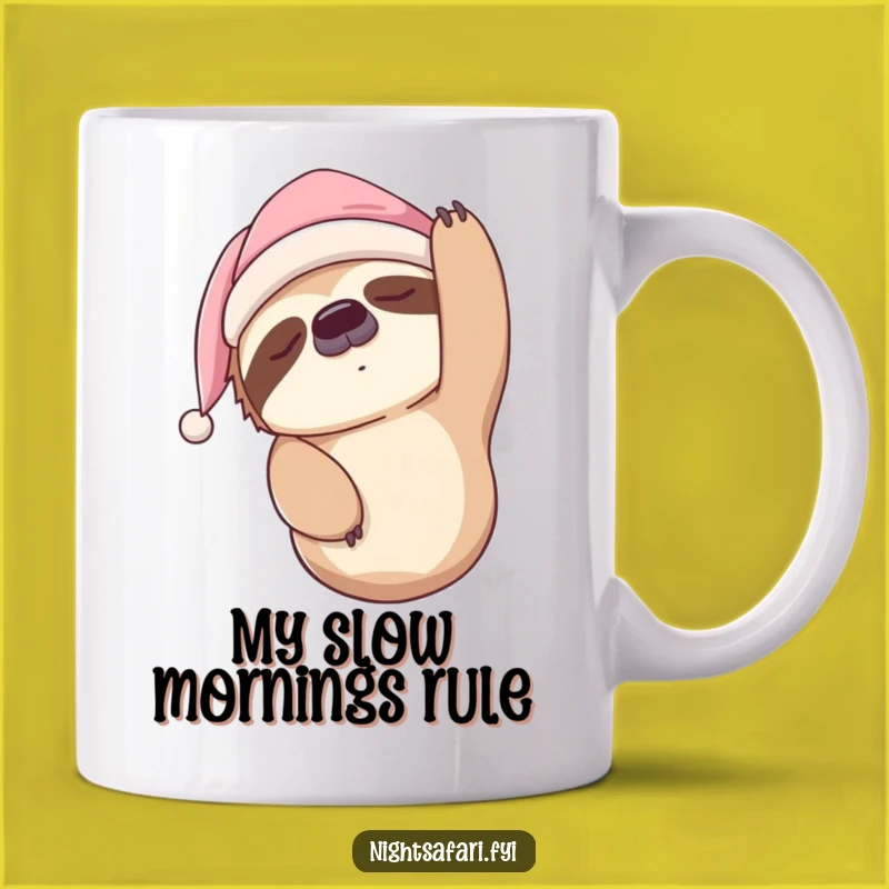 Funny Sleepy Sloth Nightcap Mug: A Hilarious Gift for Slow Mornings