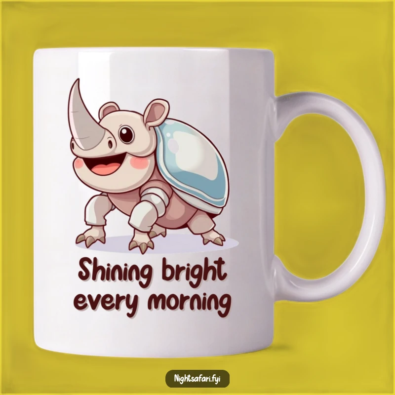 Funny Rhinoceros Beetle Mug A Joyful Gift For Strong Personalities