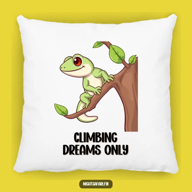 Funny Gecko Pillow: Cozy & Cheerful Accent for Sofa or Bed