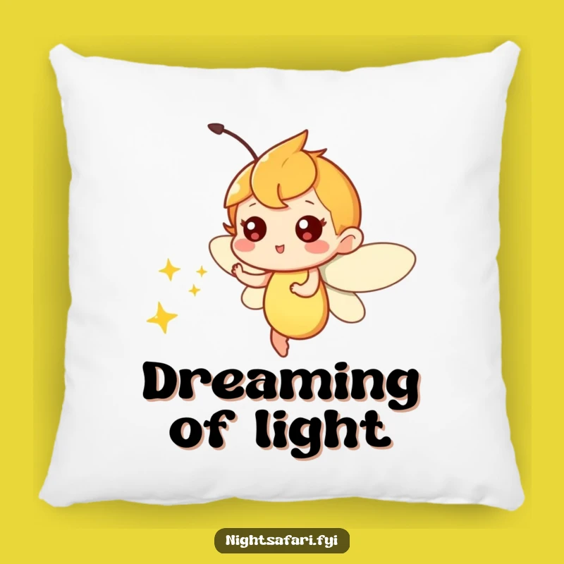 Funny Firefly Light Pillow - Cozy & Whimsical Comfort Accent