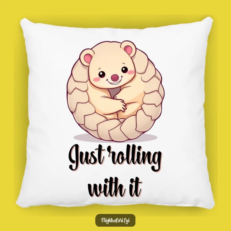 Funny Pangolin Pillow: Soft & Playful Ball Accent for Comfort