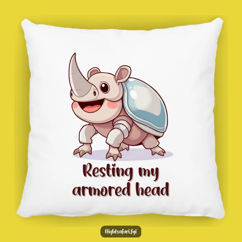 Funny Rhinoceros Beetle Pillow Cozy Gift For Strength And Comfort