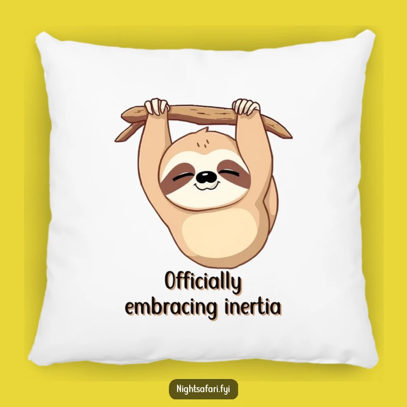Funny Sloth Pillow: Cozy Sleepy Wink - The Perfect Funny Gift