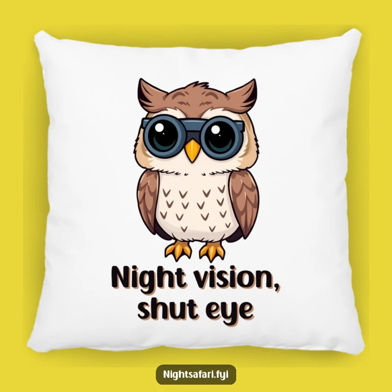 Funny Owl Pillow: Cozy Curiosity - The Perfect Funny Gift