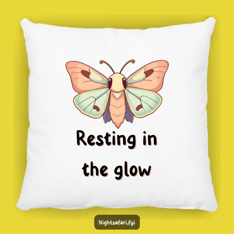 Funny Curious Moth Pillow: Snuggle with Hilarious Light-Seeking Comfort!