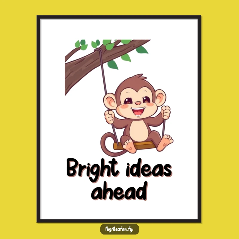 Funny Monkey Headlamp Digital Art: Bring Jungle Adventure To Your Walls Gift