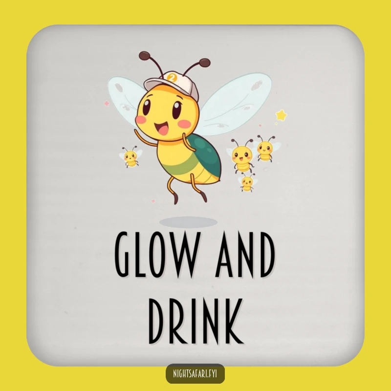 Funny Firefly Parade Coaster: Protect Surfaces with Light!