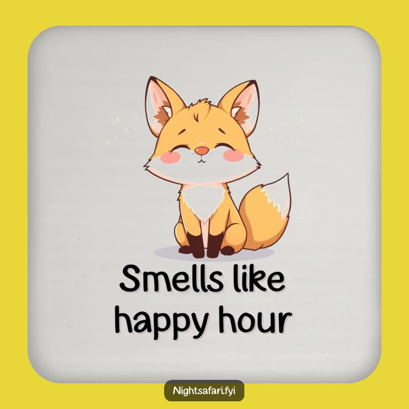 Funny Fox Glowing Nose Coaster: Night Protection, Hilarious Funny Gift