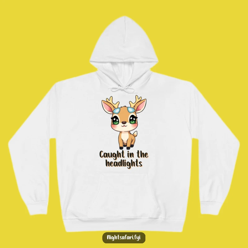 Funny Deer Glowing Eyes Hoodie: Stay Cozy With Magical Woodland Vibes Gift