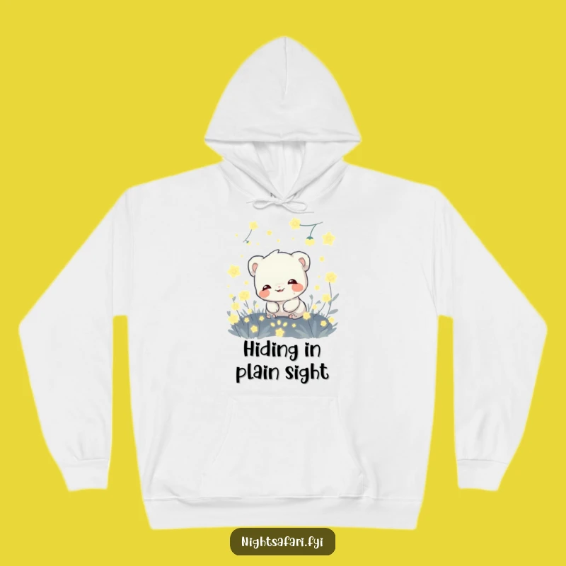 Funny Giggling Shy Creature Hoodie - Cozy Firefly Glow Gift