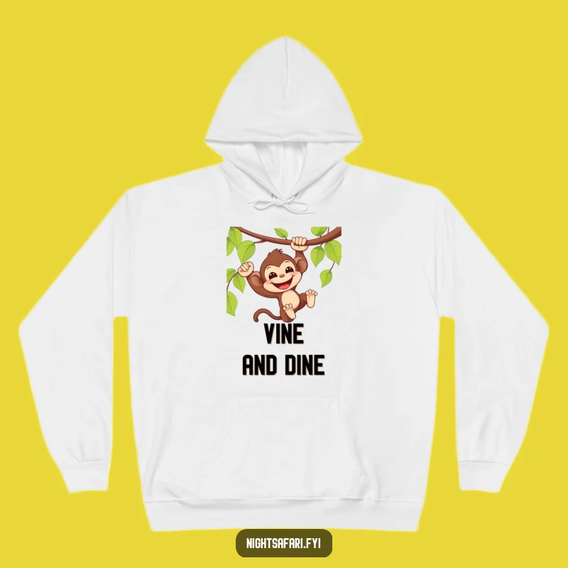 Funny Monkey Vine Hoodie: Cozy Jungle Sweatshirt, Perfect Adventurous Funny Gift