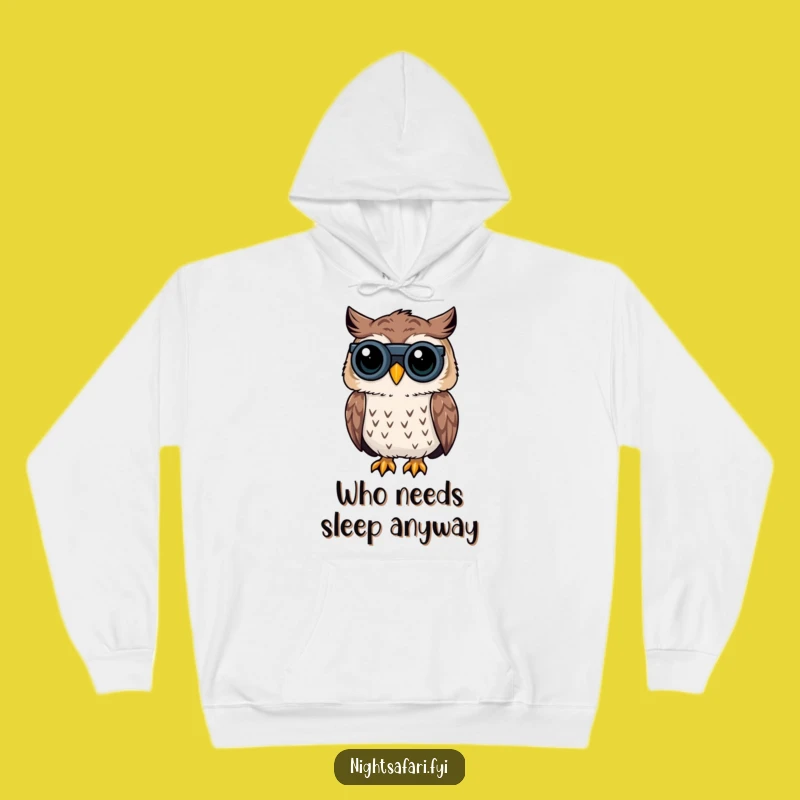 Funny Owl Hoodie: Cozy Binoculars & Curiosity - Ultimate Funny Gift