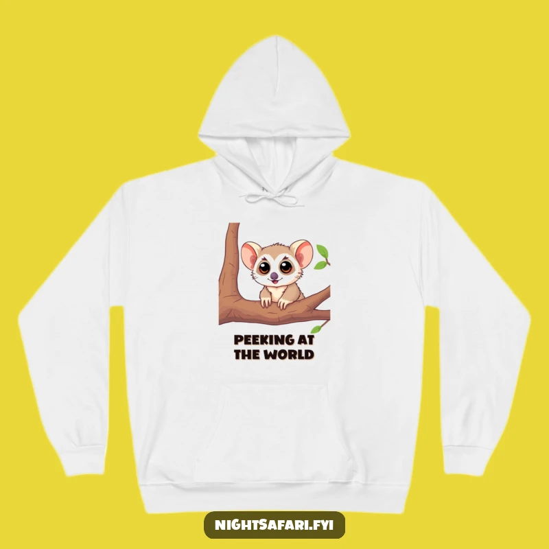 Funny Tarsier Large Eyes Hoodie: Cozy Comfort with a Playful Peek