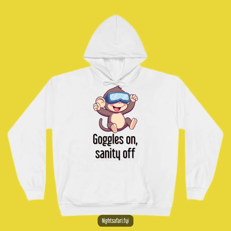 Funny Monkey Night Vision Hoodie: Cozy Up with a Playful Swinger Gift