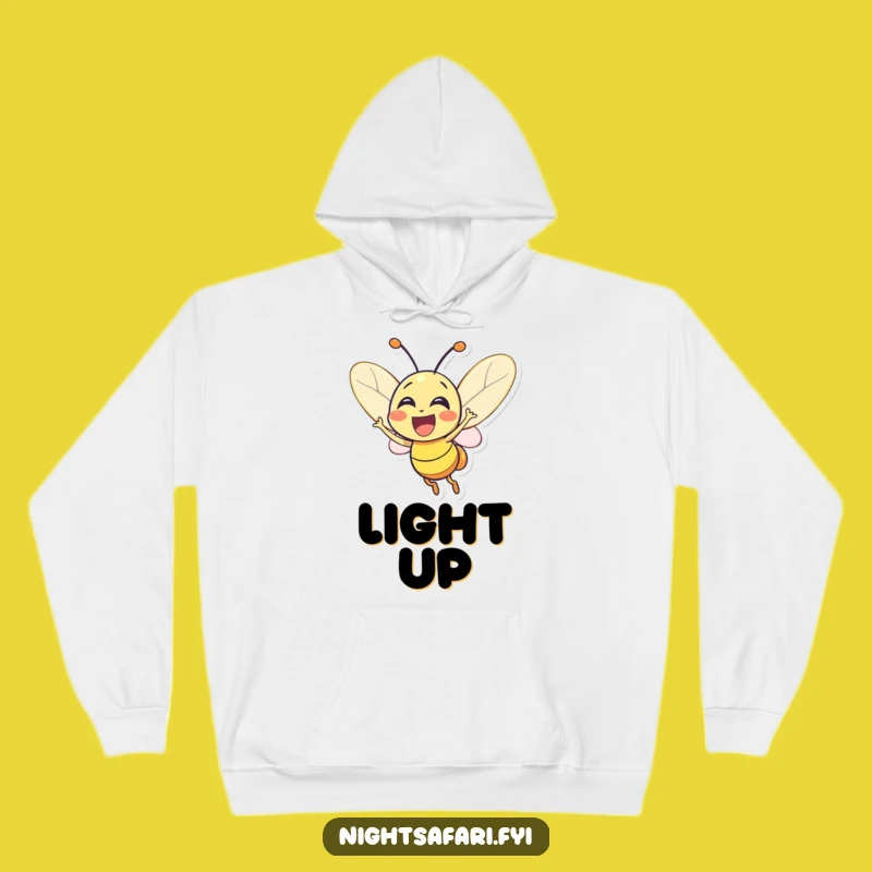 Funny Firefly Hoodie: Glowing Joyful Lightbug, Cozy Humorous Gift