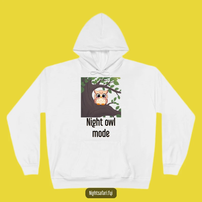Funny Shadowy Owl Hoodie - Cozy Night Watcher Apparel!