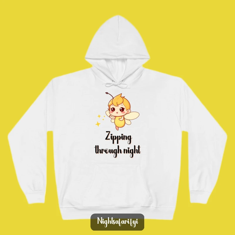 Funny Firefly Light Hoodie - Cozy & Whimsical Nighttime Gift