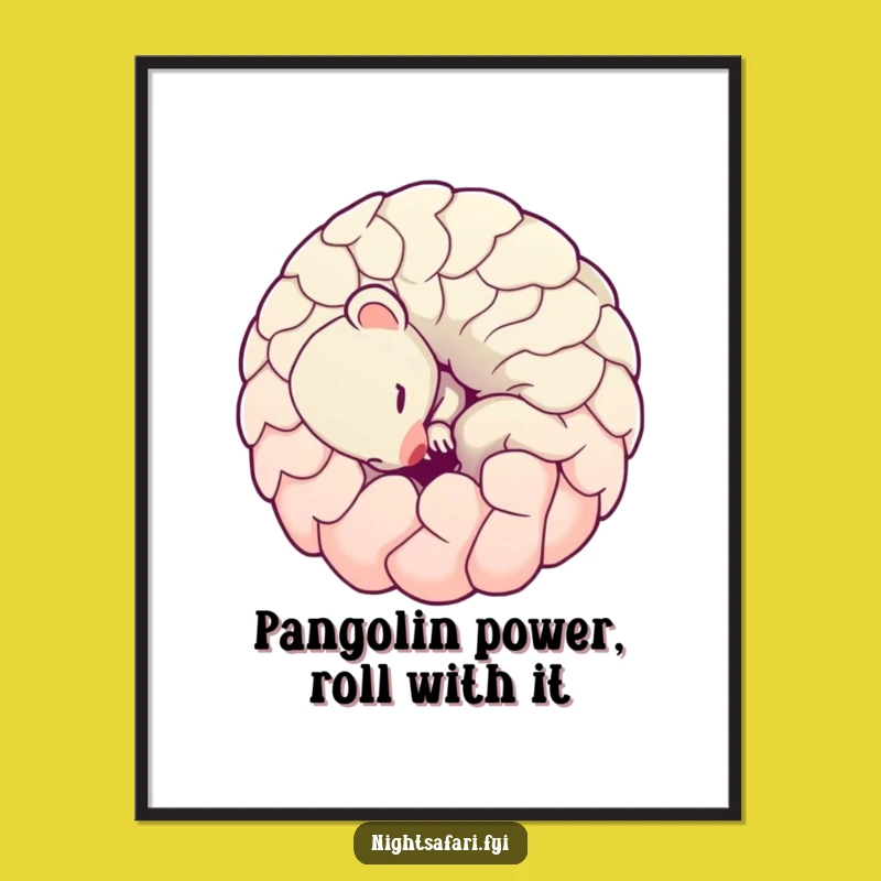 Free Printable Wall Art: Shy Pangolin Decor, Cute Downloadable Art for Playful Spaces