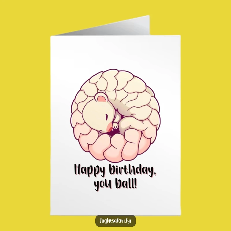 Free Printable Birthday Card: Shy Pangolin Fun, Cute Downloadable Art Gift