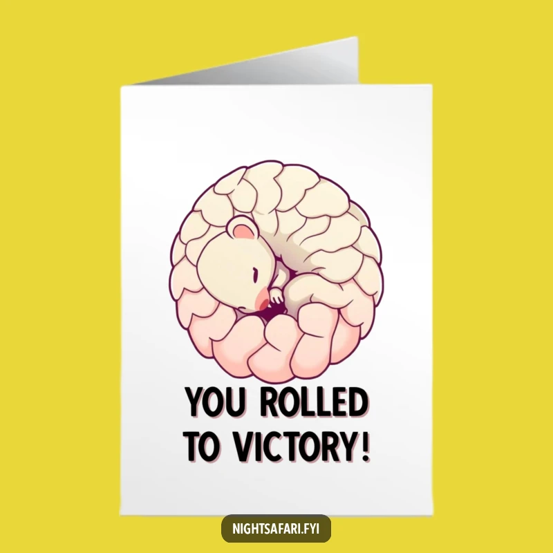 Free Printable Congrats Card: Pangolin Joy, Cute Downloadable Art for Achievements