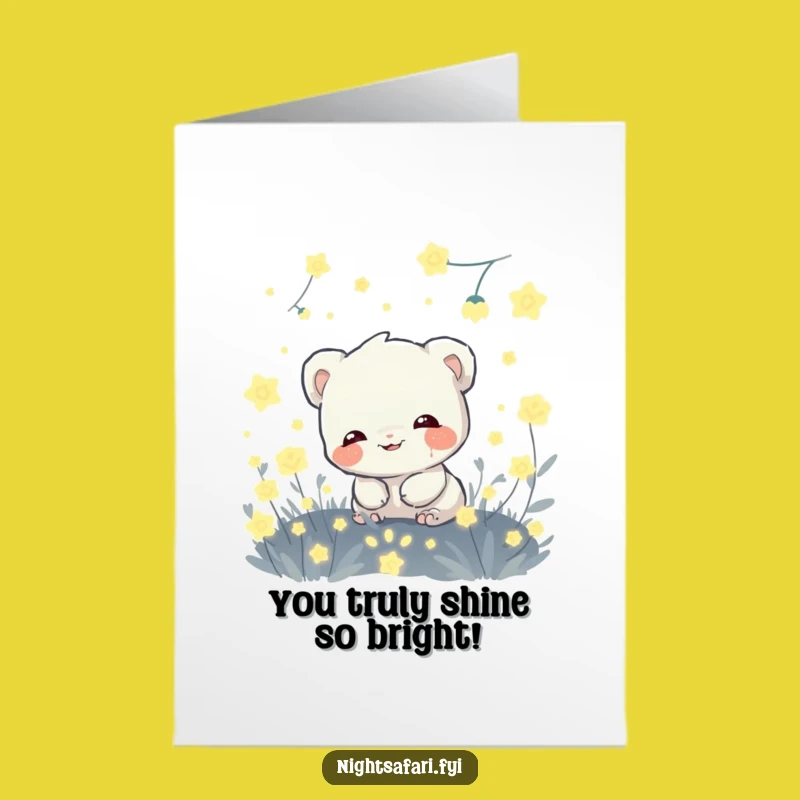 Free Printable Firefly Creature Congrats Card - Glowing Downloadable Joy!