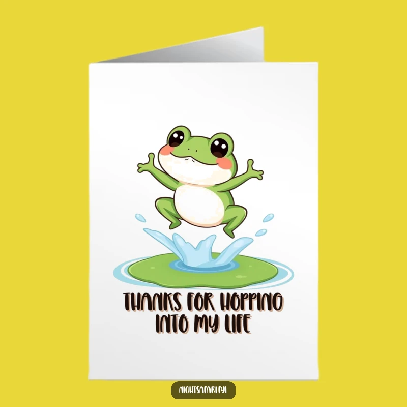 Free Printable Frog Thank You Card: Ribbiting Gratitude for Your Kindness!