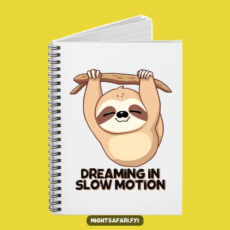 Funny Sloth Notebook: Sleepy Wink - Hilarious Gift for Notes
