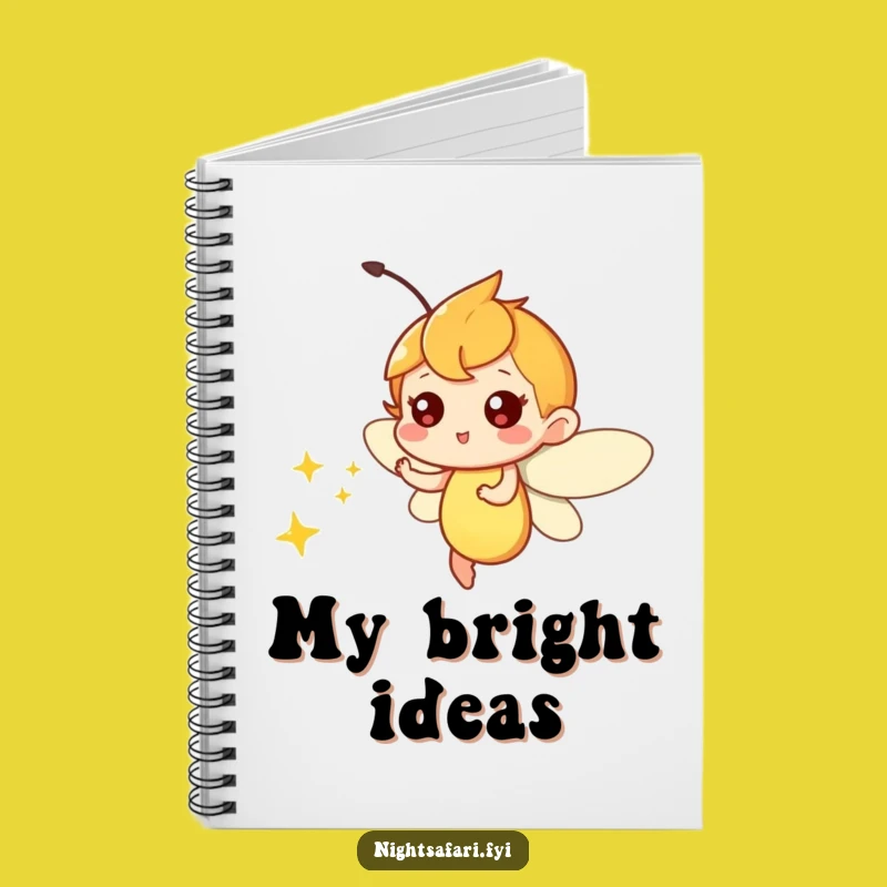 Funny Firefly Light Notebook - Whimsical Journal for Bright Ideas