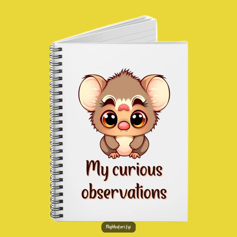 Funny Tarsier Notebook: Curious Thoughts Journal for Ideas