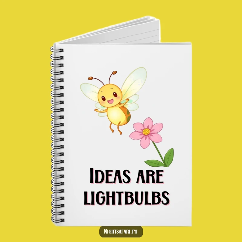 Funny Firefly Glow Notebook: Jot Down Ideas with Radiant Delight