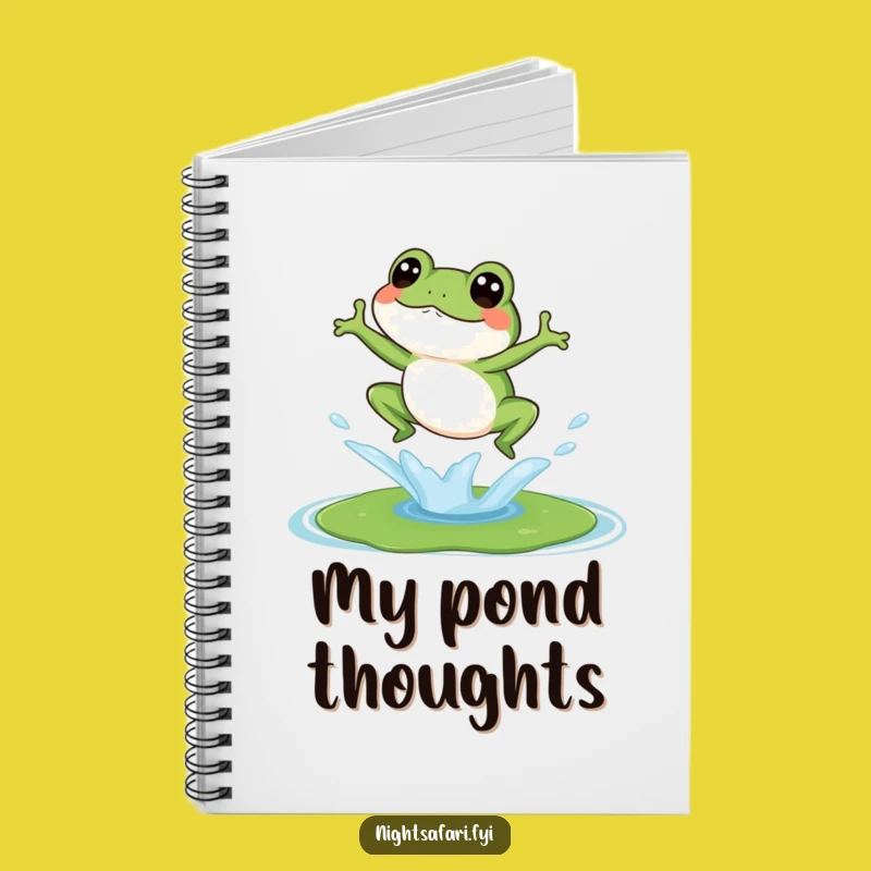 Funny Giggling Frog Notebook - Jot Down Ideas with Hilarious Amphibian Flair