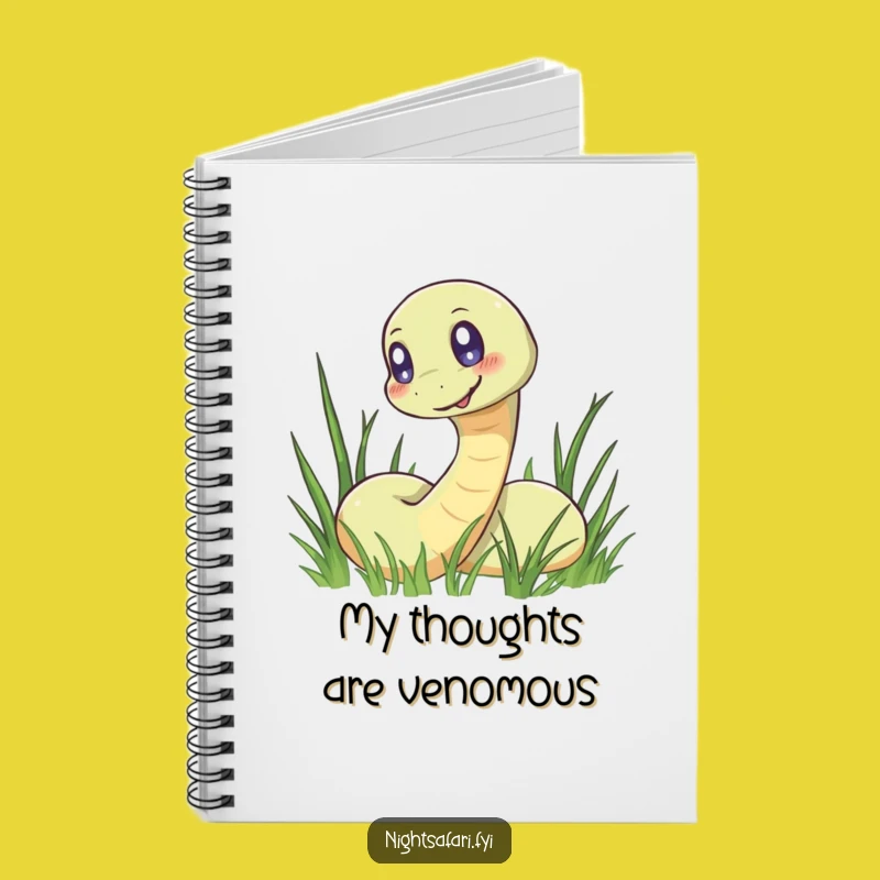Funny Snake Notebook - Guided by Glowing Eyes, Ideal Funny Gift
