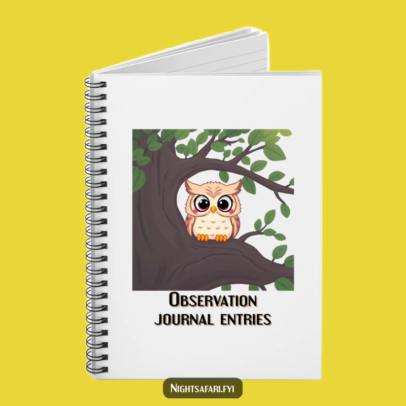 Funny Curious Owl Notebook - Jot Down Your Observations!