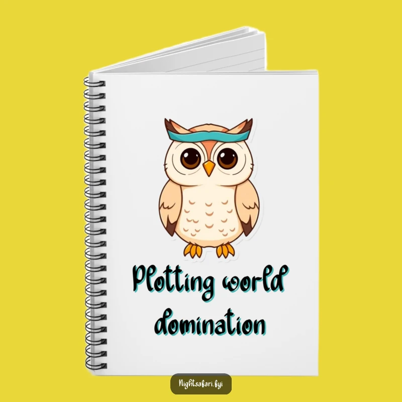Funny Owl Headband Notebook: Jot Down Wise Thoughts With This Cute Owl Gift