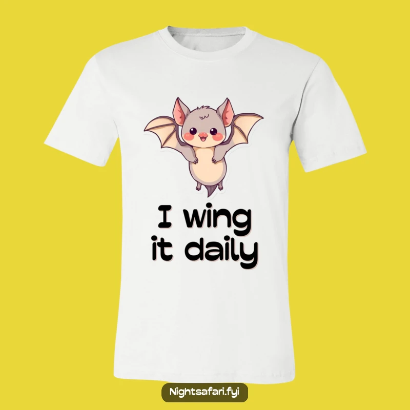 Funny Bat T-Shirt - Playful Flying Creature Tee, Perfect Funny Gift