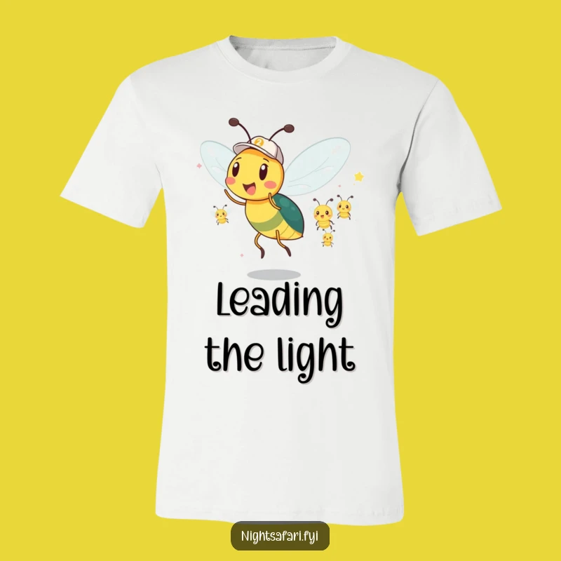 Funny Firefly Parade T-Shirt: Lead with Light & Laughter!