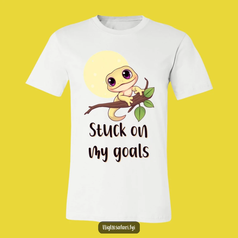 Funny Gecko T-Shirt - Cute Moonlit Reptile Tee, Perfect Funny Gift
